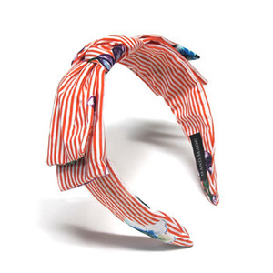 Stripe Flower Wire Hairband
