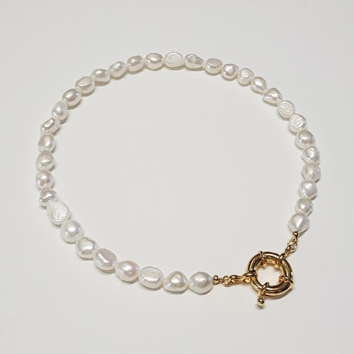 [바로크 담수진주] Baroque Pearl Goldy Necklace