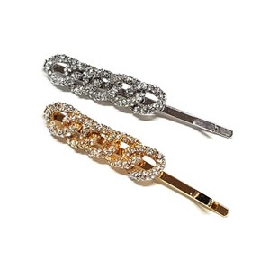 Stone Chain Hair Pin Set